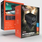 Porodo Gaming 2K 30fps Auto Focus Web Cam with in-built Mic and Tripod-Black