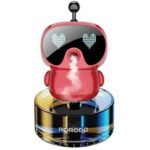 Porodo Lifestyle Robovibe Smart Car Aroma Diffuser with Pixel Display -Red - Image 3