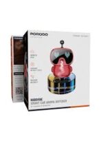 Porodo Lifestyle Robovibe Smart Car Aroma Diffuser with Pixel Display -Red - Image 2