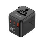 Porodo PD20W 2QC 3.0 Universal Travel Adapter-Black - Image 4