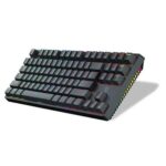 Porodo Gaming 3-IN-1 Wireless Mechanical Keyboard TKL Red - Black - Image 4