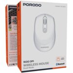 Porodo 2.4g+bt Dual Mode Rechargeable Mouse 300mah Battery Adjustable 800-1600 Dp-White - Image 4